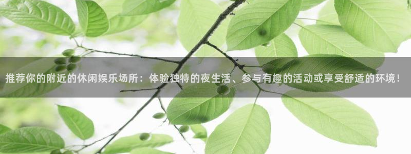 幸运彩网址：推荐你的附近的休闲娱乐场所：体验独特的夜生活、参与有趣的活动或享受舒适的环境！